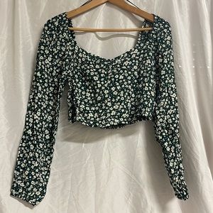 elodie smocked crop top